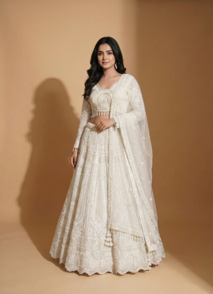 Pearl White Layered Grace Dress